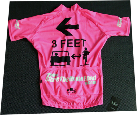 Fluorescent Pink 3 Feet Thanks Ver. 3.0 Cycling Jersey