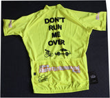 Fluorescent Yellow DON'T RUN ME OVER Ver. 3.0 Cycling Jersey