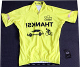 Fluorescent Yellow DON'T RUN ME OVER Ver. 3.0 Cycling Jersey