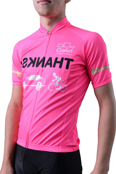 Maillot cycliste EKOÏ rose FLUO COMPETITION sans manche trikot shirt