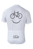 Bicycle Face White Cycling Jersey